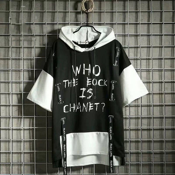 "Who Is There" Graphic Unisex Streetwear Vintage Women Men Y2K Hoodie