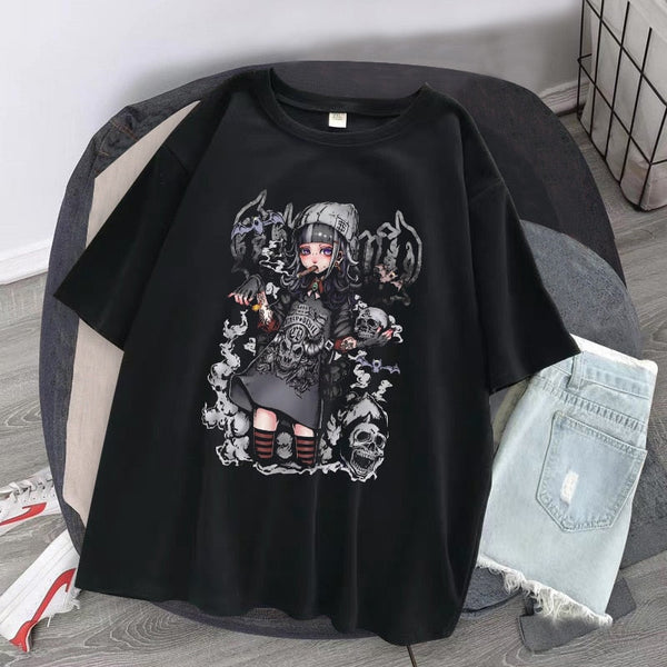 "Standing Heart" Graphic Unisex Streetwear Vintage Women Men Y2K T-Shirt