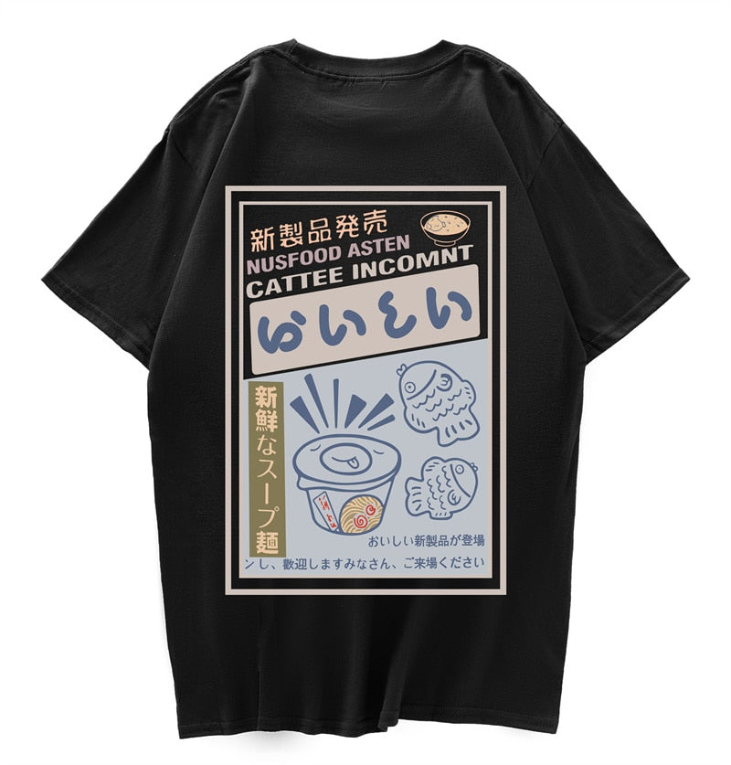 "Instant Cooking" Graphic Unisex Streetwear Vintage Women Men Y2K T-Shirt