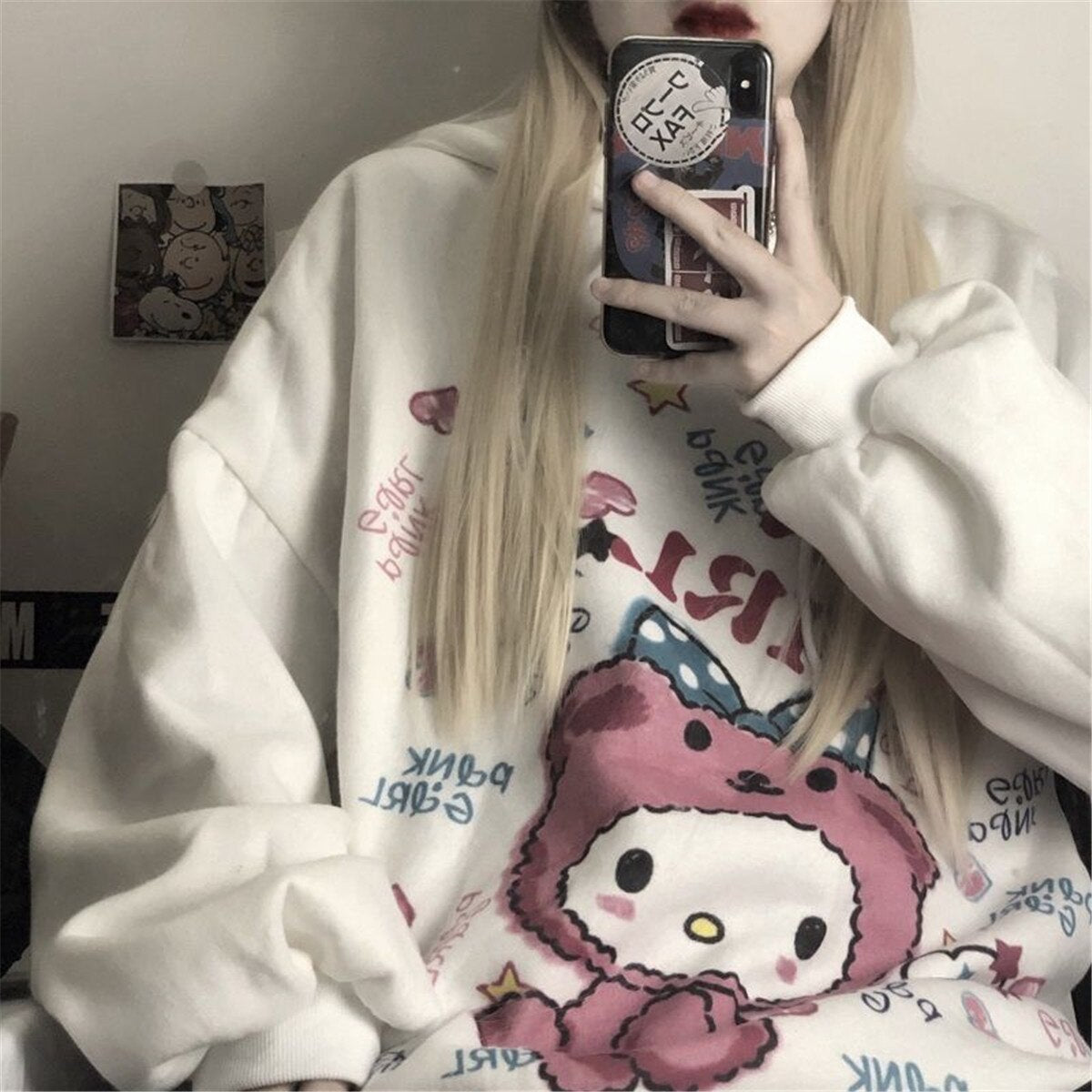 "Take The High Road" Graphic Unisex Streetwear Vintage Women Men Y2K Hoodie