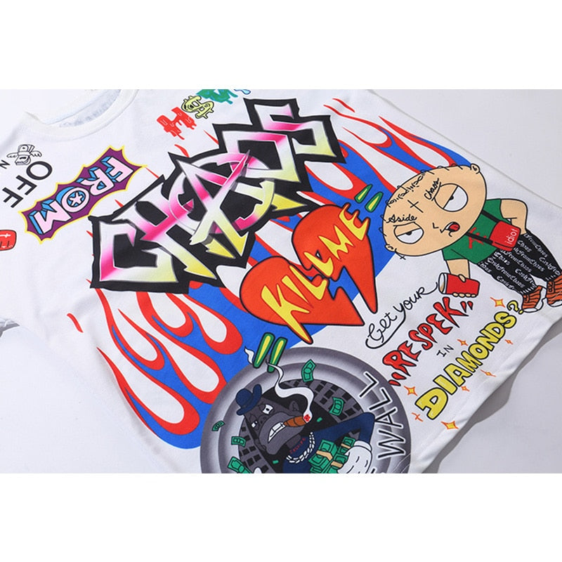 "Chaos Effect" Unisex Men Women Streetwear Graphic T-Shirt