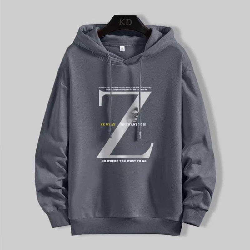 "Z Made" Graphic Unisex Streetwear Vintage Women Men Y2K Hoodie