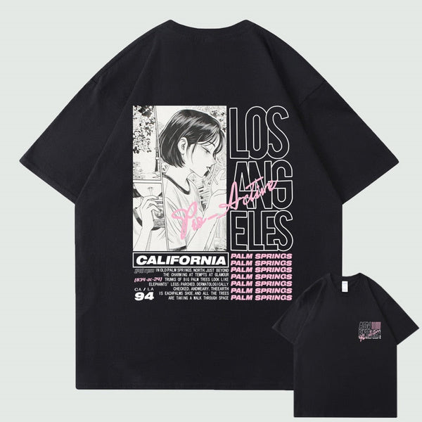 "Downtown" Graphic Unisex Streetwear Vintage Women Men Y2K T-Shirt