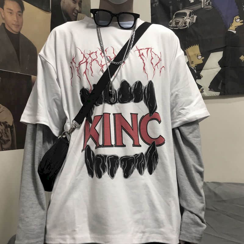 "Street Cross Collection" Graphic Unisex Streetwear Vintage Women Men Y2K Sweatshirt