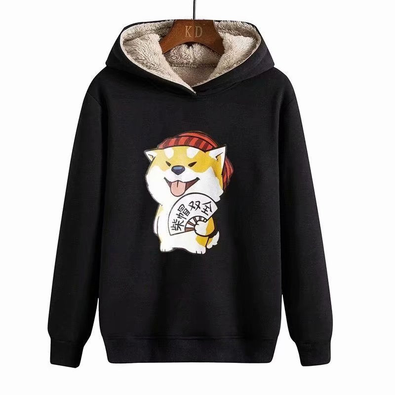 "Scared One" Graphic Unisex Streetwear Vintage Women Men Y2K Hoodie