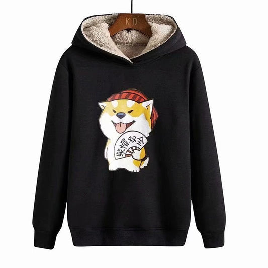 "Scared One" Graphic Unisex Streetwear Vintage Women Men Y2K Hoodie