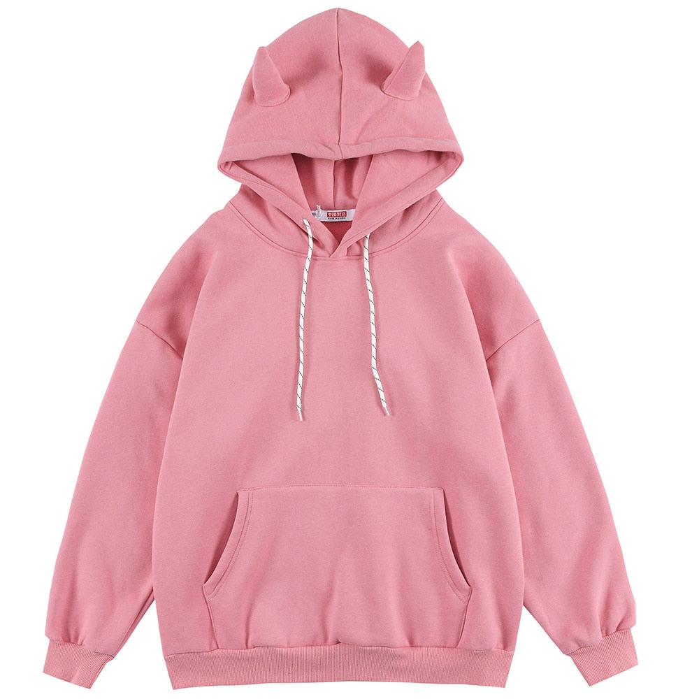"With Wings" Graphic Unisex Streetwear Vintage Women Men Y2K Hoodie