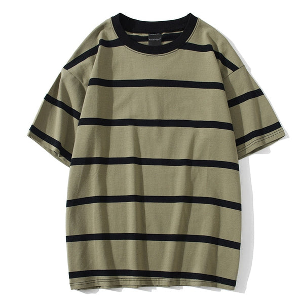 "Bumble" Unisex Men Women Streetwear Graphic Striped Tee