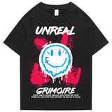 "Unreal" Graphic Unisex Streetwear Vintage Women Men Y2K T-Shirt