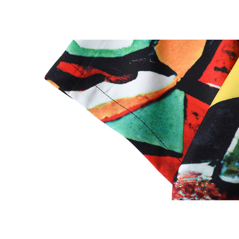 "Summer Emotions" Graphic Unisex Streetwear Vintage Women Men Y2K Button Shirt