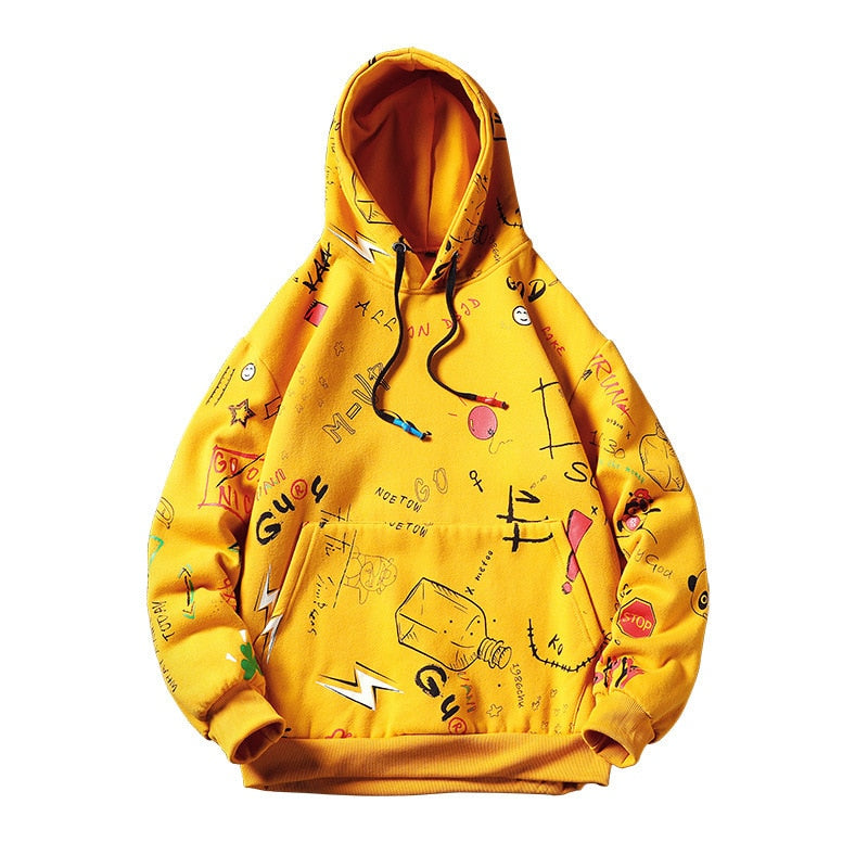"Space Effect" Graphic Unisex Streetwear Vintage Women Men Y2K Hoodie