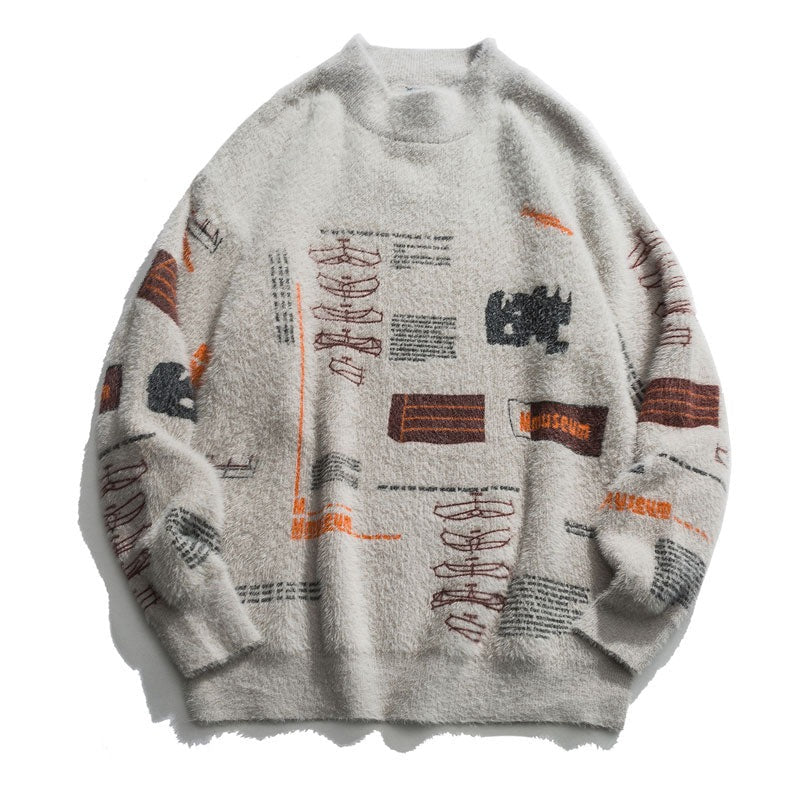 "Missing Location" Graphic Unisex Streetwear Vintage Women Men Y2K Sweater