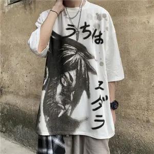 "Purple Ghost" Graphic Unisex Streetwear Vintage Women Men Y2K T-Shirt