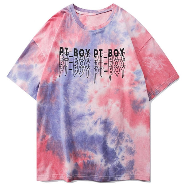 "Tie Dye" Graphic Unisex Streetwear Vintage Women Men Y2K T-Shirt