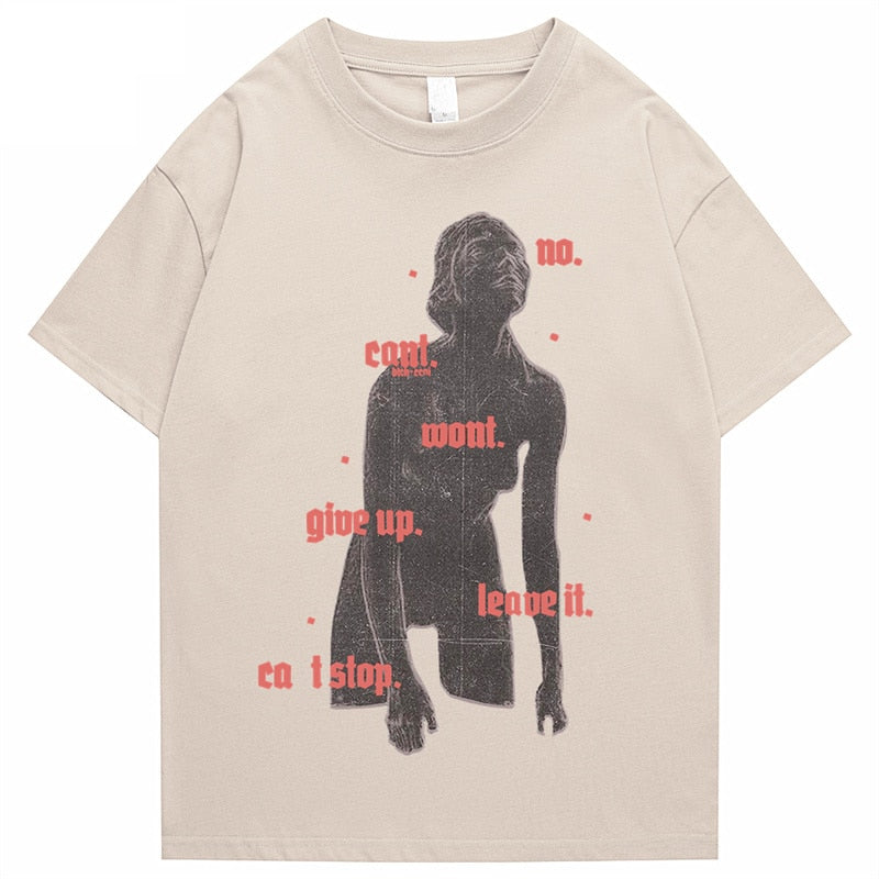 "Can Not Stop" Men Women Streetwear Unisex Graphic T-Shirt