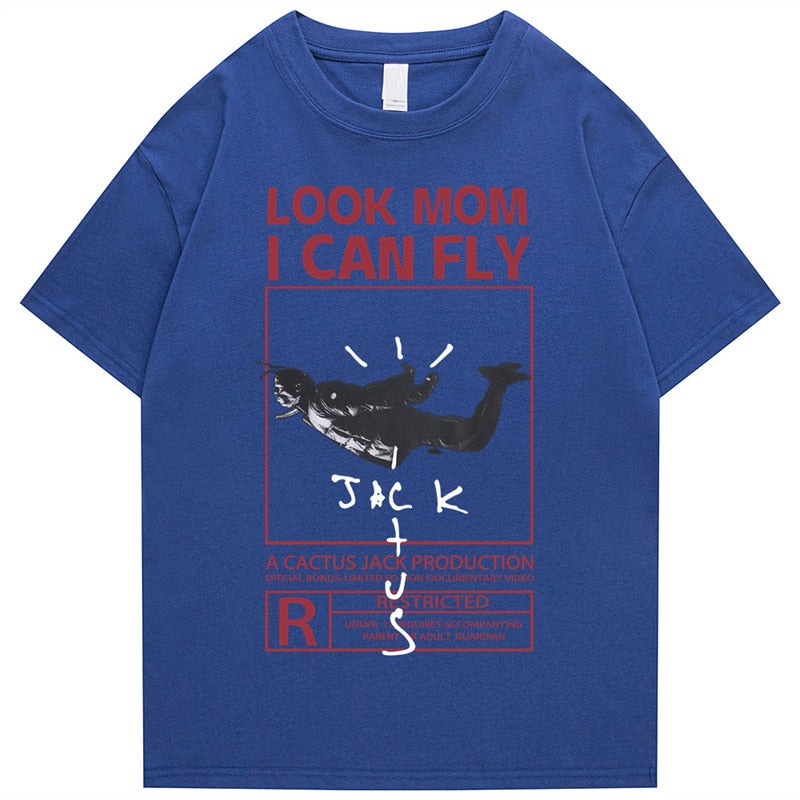 "I Can Fly" Unisex Men Women Streetwear Graphic T-Shirt