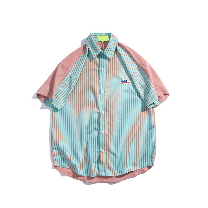 "Preppy" Graphic Unisex Streetwear Vintage Women Men Y2K Button Shirt