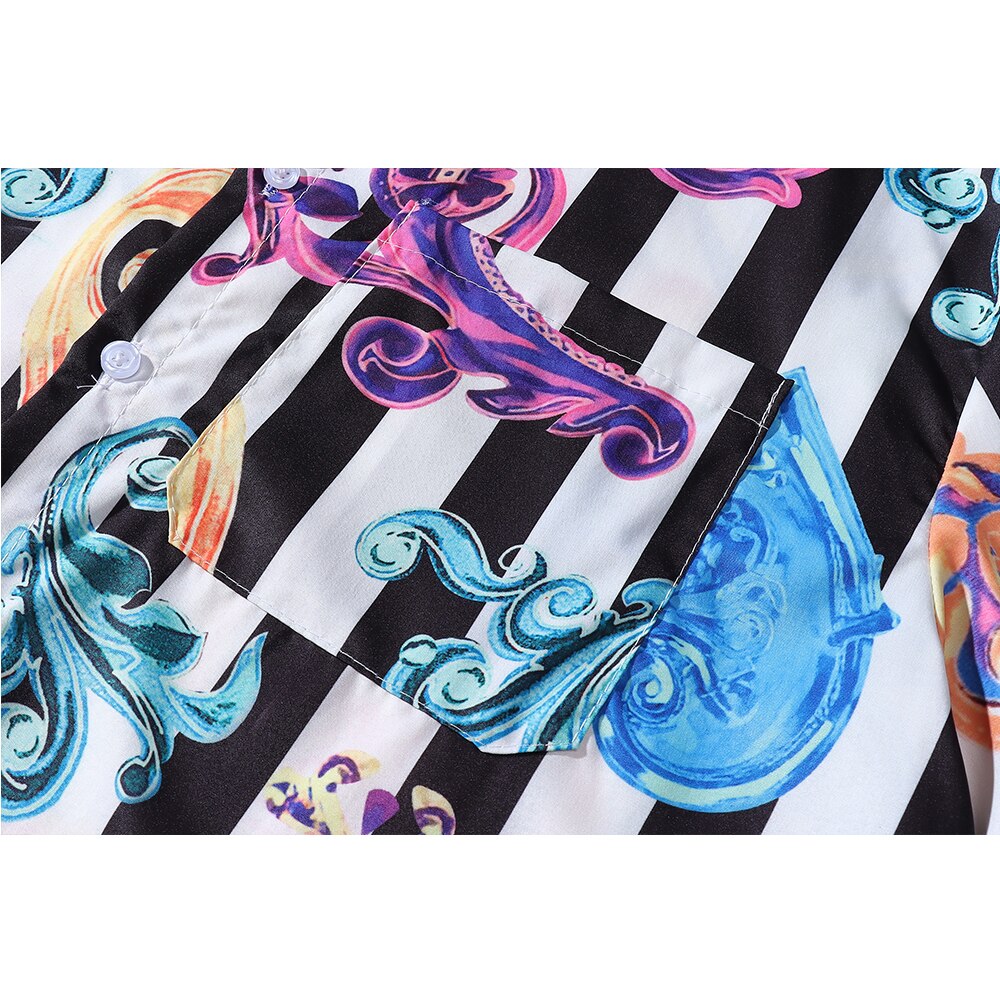 "Spades" Graphic Unisex Streetwear Vintage Women Men Y2K Button Up Shirt
