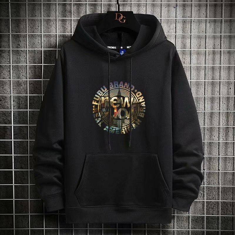 "Golden Sign" Graphic Unisex Streetwear Women Men Y2K Hoodie