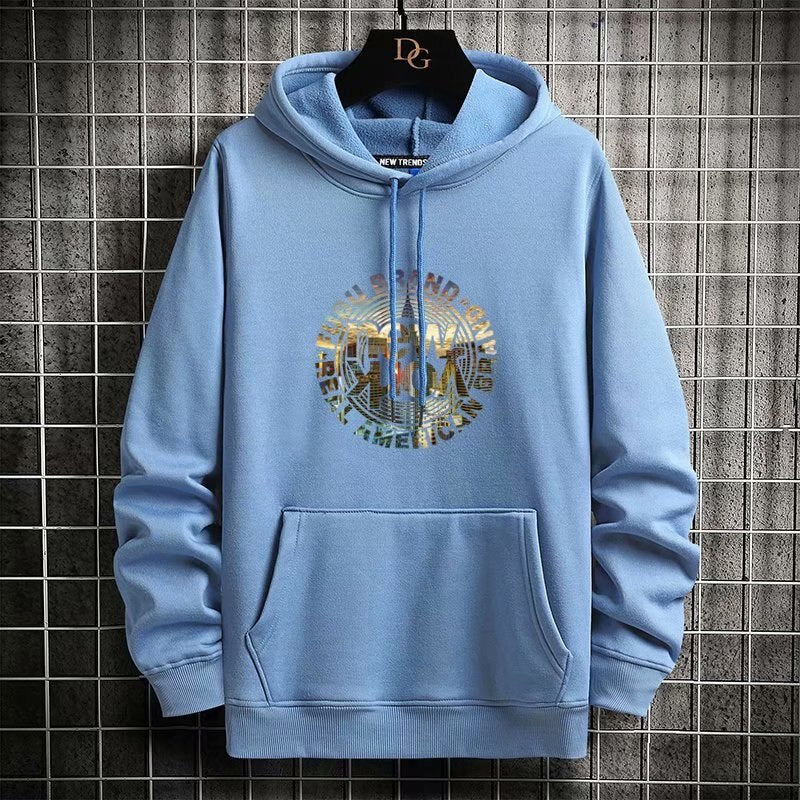 "Golden Sign" Graphic Unisex Streetwear Women Men Y2K Hoodie