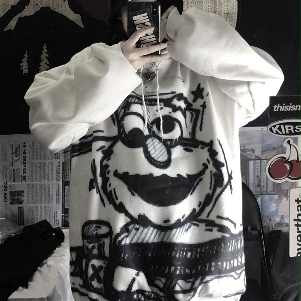 "Take The High Road" Graphic Unisex Streetwear Vintage Women Men Y2K Hoodie