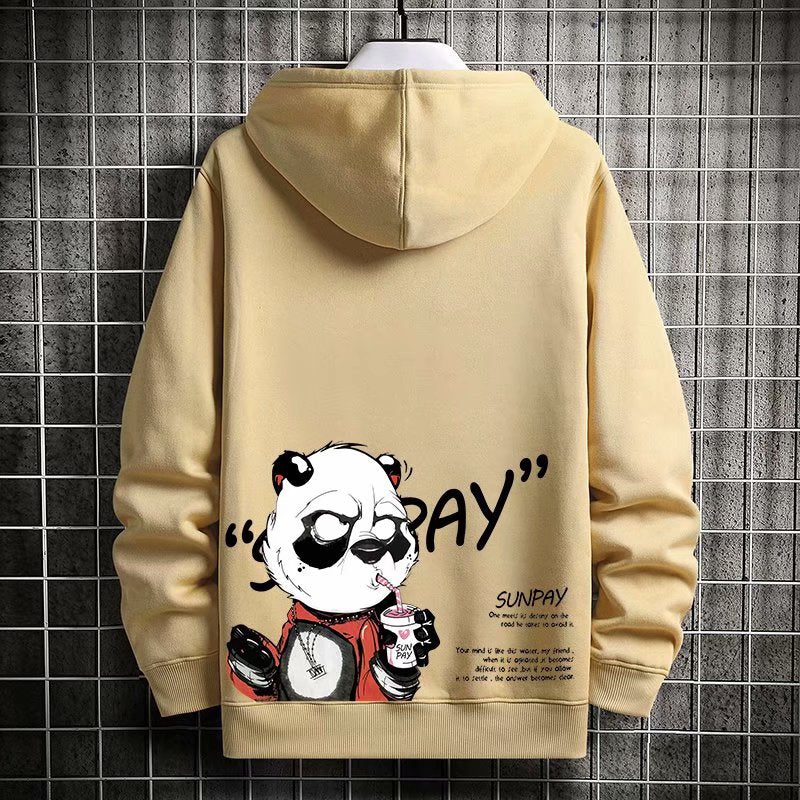 "Soda Drinking" Graphic Unisex Streetwear Vintage Women Men Y2K Hoodie