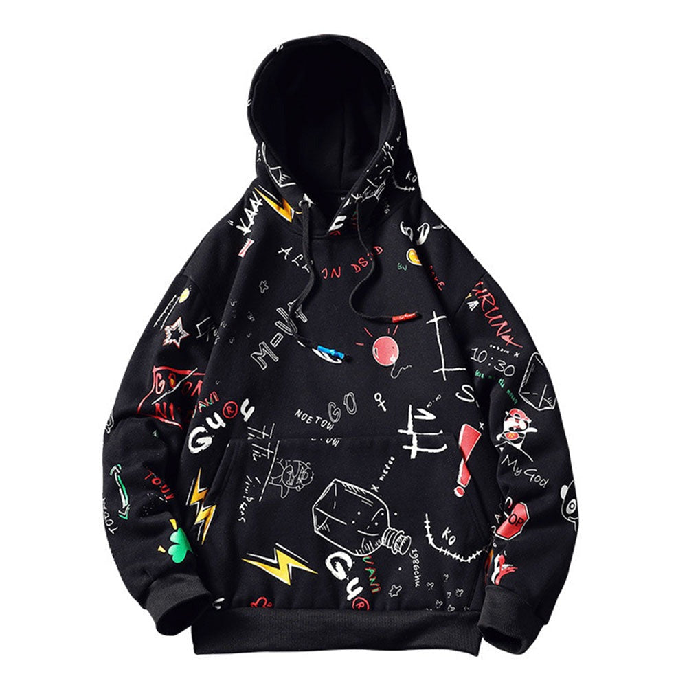 "Space Effect" Graphic Unisex Streetwear Vintage Women Men Y2K Hoodie