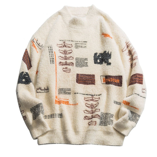 "Missing Location" Graphic Unisex Streetwear Vintage Women Men Y2K Sweater