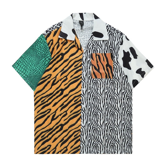 "Many Attempts" Graphic Unisex Streetwear Vintage Women Men Y2K Button Shirt
