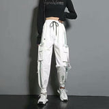 "White Knight" Graphic Unisex Streetwear Women Men Y2K Pants