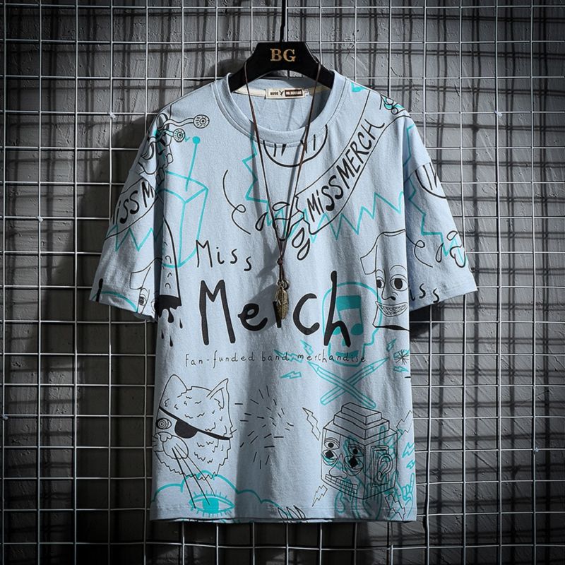 "Merca" Graphic Unisex Streetwear Vintage Women Men Y2K T-Shirt