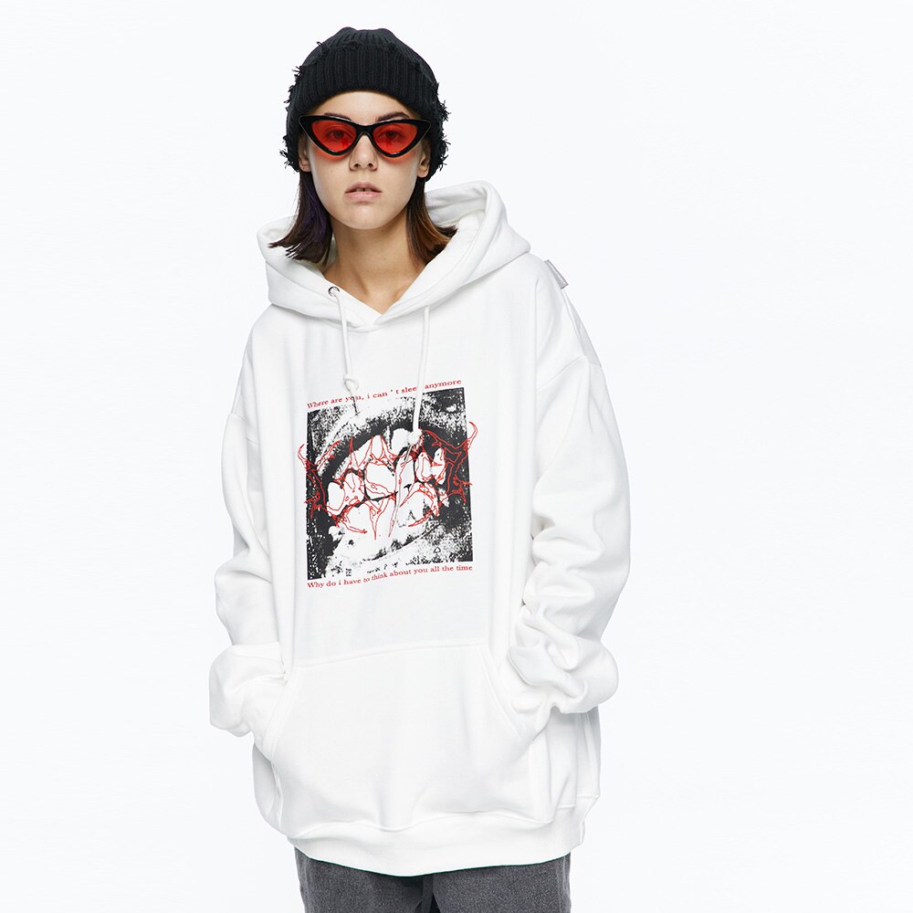 "Bitten" Unisex Men Women Streetwear Graphic Hoodie