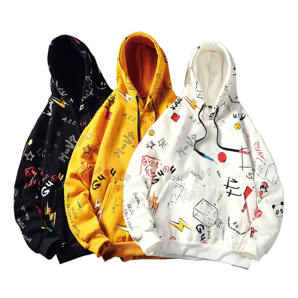 "Space Effect" Graphic Unisex Streetwear Vintage Women Men Y2K Hoodie