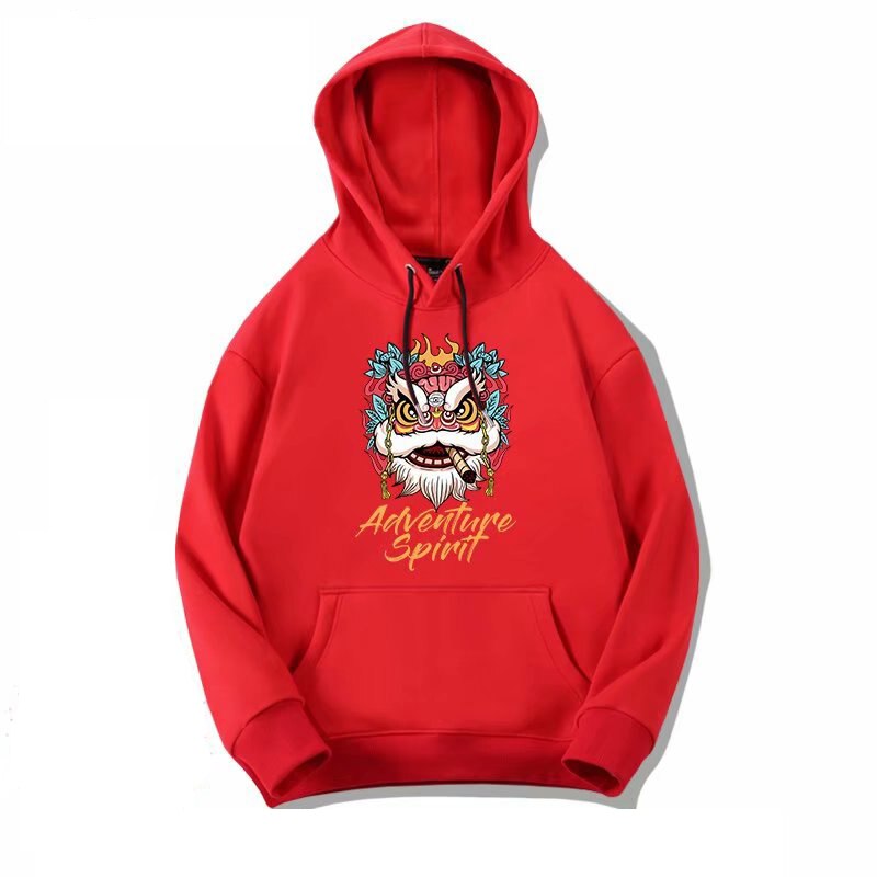 "Watching The Storm" Graphic Unisex Streetwear Vintage Women Men Y2K Hoodie
