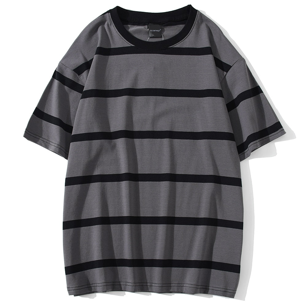 "Bumble" Unisex Men Women Streetwear Graphic Striped Tee