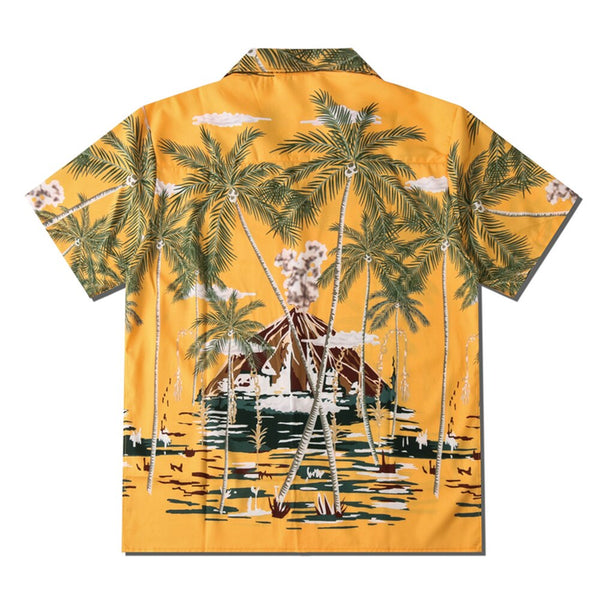 "Welcome To Hawaii" Graphic Unisex Streetwear Vintage Women Men Y2K Button Up Shirt