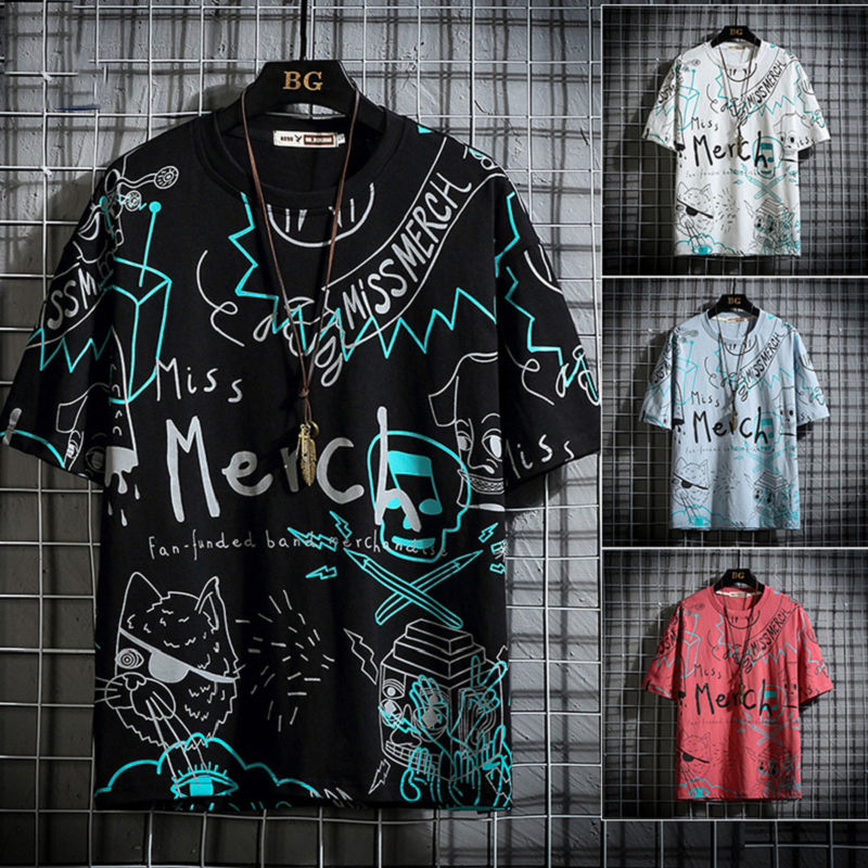"Merca" Graphic Unisex Streetwear Vintage Women Men Y2K T-Shirt