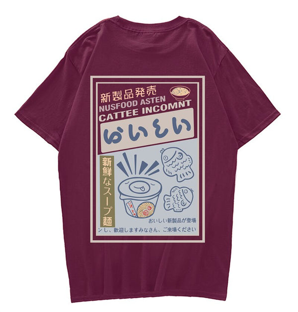 "Instant Cooking" Graphic Unisex Streetwear Vintage Women Men Y2K T-Shirt