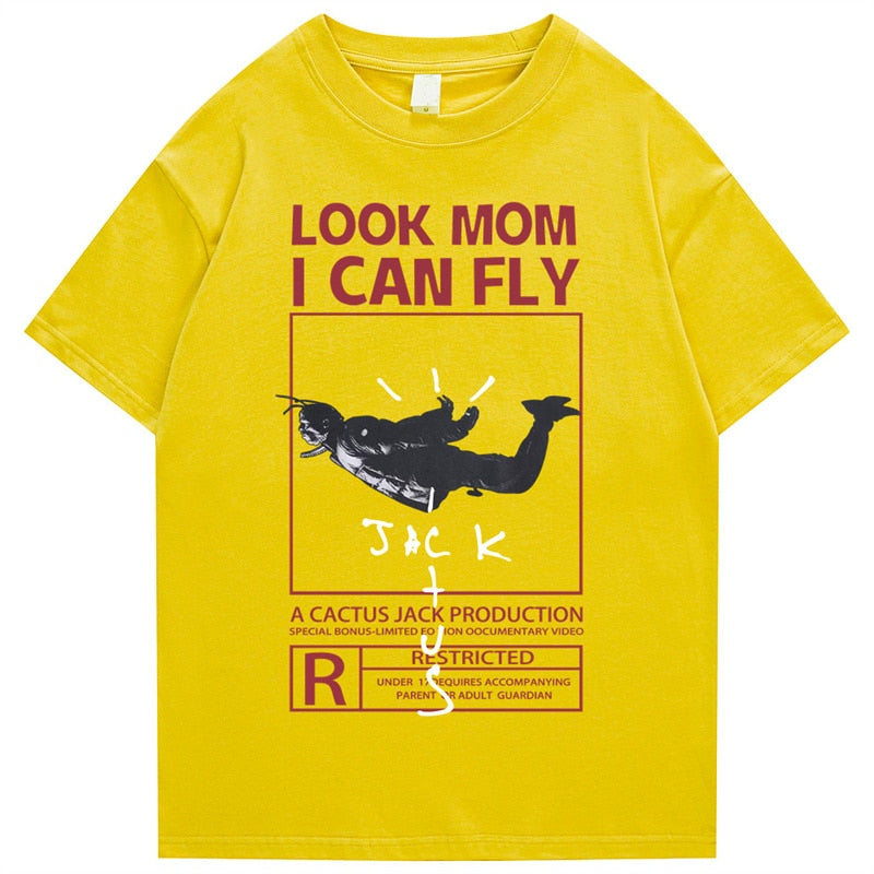 "I Can Fly" Unisex Men Women Streetwear Graphic T-Shirt