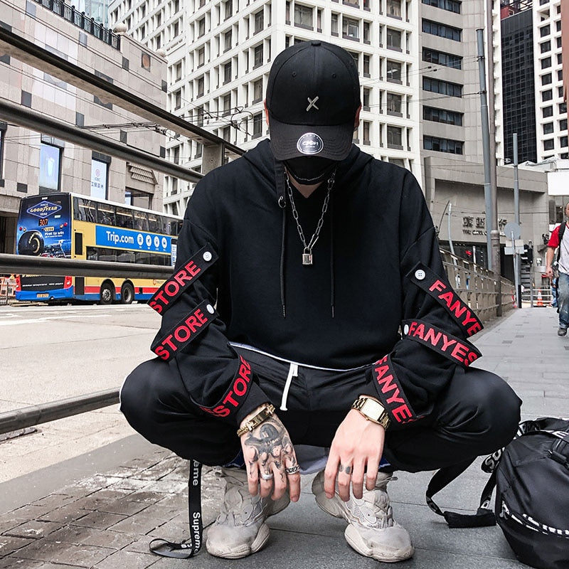 "Red Flag" Graphic Unisex Streetwear Vintage Women Men Y2K Hoodie