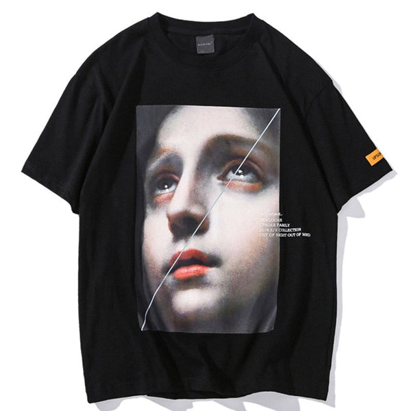 "Rain Drops" Graphic Unisex Streetwear Vintage Women Men Y2K T-Shirt