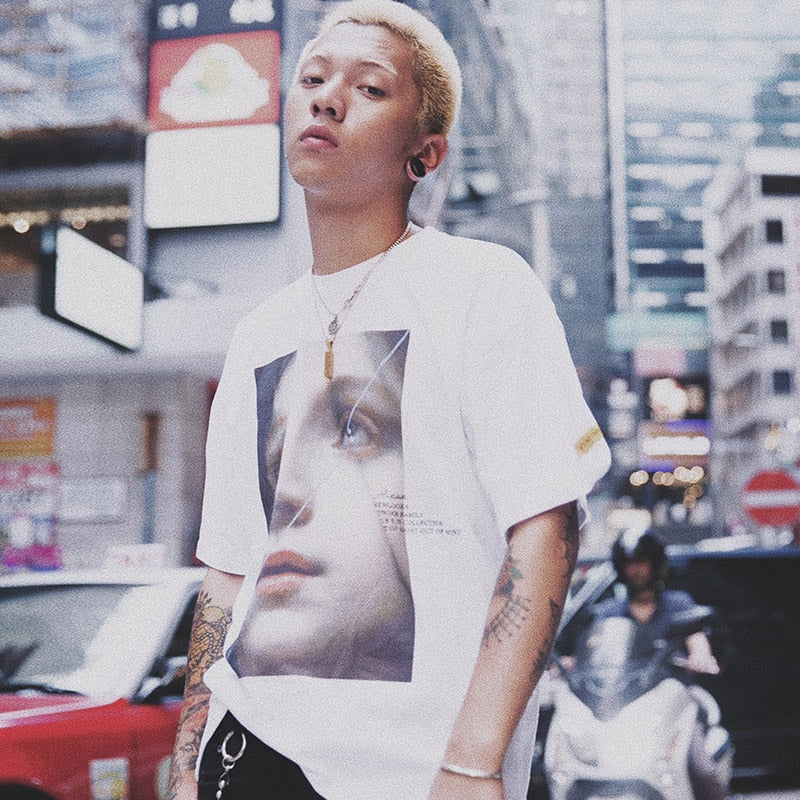 "Rain Drops" Graphic Unisex Streetwear Vintage Women Men Y2K T-Shirt