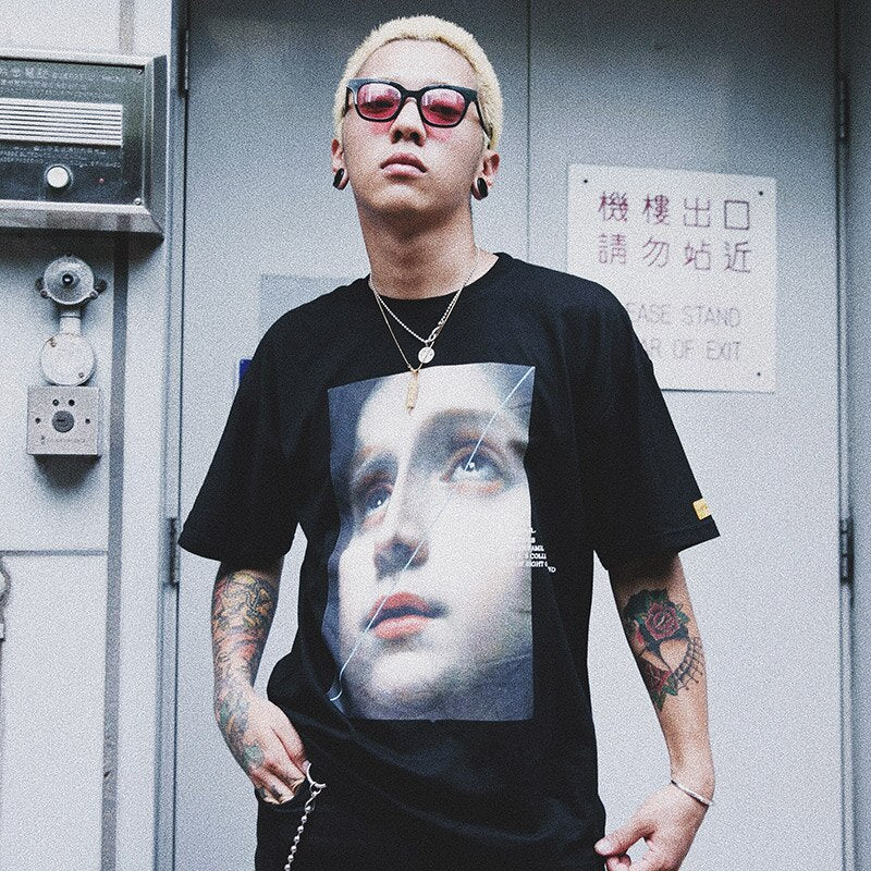 "Rain Drops" Graphic Unisex Streetwear Vintage Women Men Y2K T-Shirt