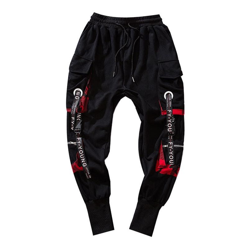 "Hang" Graphic Unisex Streetwear Women Men Y2K Tactical Joggers