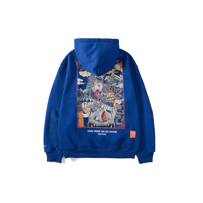 "Up In The Air" Graphic Unisex Streetwear Vintage Women Men Y2K Hoodie