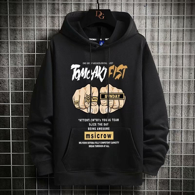 "Right Punch" Graphic Unisex Streetwear Vintage Women Men Y2K Hoodie