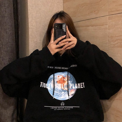 "The Blueprint" Graphic Unisex Streetwear Vintage Women Men Y2K Hoodie