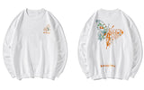 "Golden Butterfly" Graphic Unisex Streetwear Women Men Y2K Sweatshirt