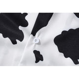 "Missing Dot" Graphic Unisex Streetwear Vintage Women Men Y2K Button Shirt