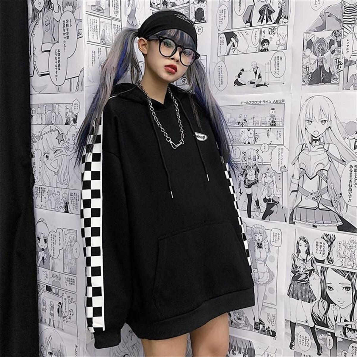 "Race Track" Graphic Unisex Streetwear Vintage Women Men Y2K Hoodie